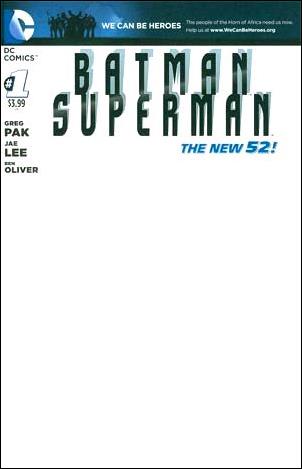 Batman/Superman (2013) issue 1-G We Can Be Heroes Blank Cover
