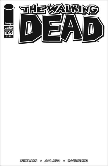 Walking Dead (2003) issue 109-B Blank/Sketch Cover