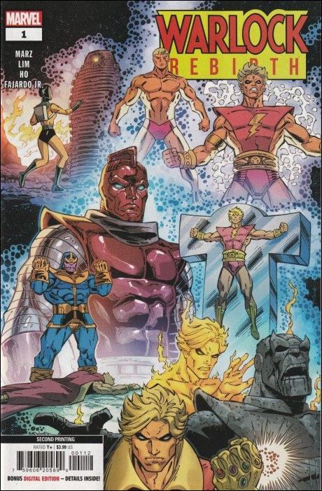 Warlock: Rebirth issue 1-J Ron Lim 2nd Print Cover