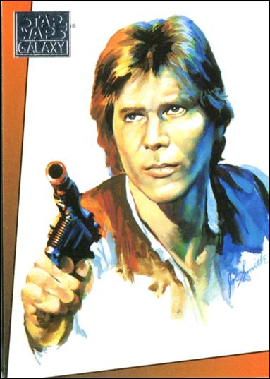 Star Wars Galaxy: Series 1 (Factory Base Set) card 7 Han Solo
