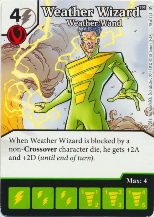 DC Comics Dice Masters Green Arrow and The Flash card 78 Weather Wizard: Weather Wand