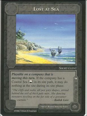 Middle-Earth: The Wizards (Base Set) card 257 Lost at Sea