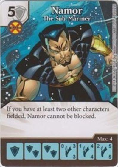 Marvel Dice Masters Uncanny X-Men  card 48 Namor: The Sub-Mariner