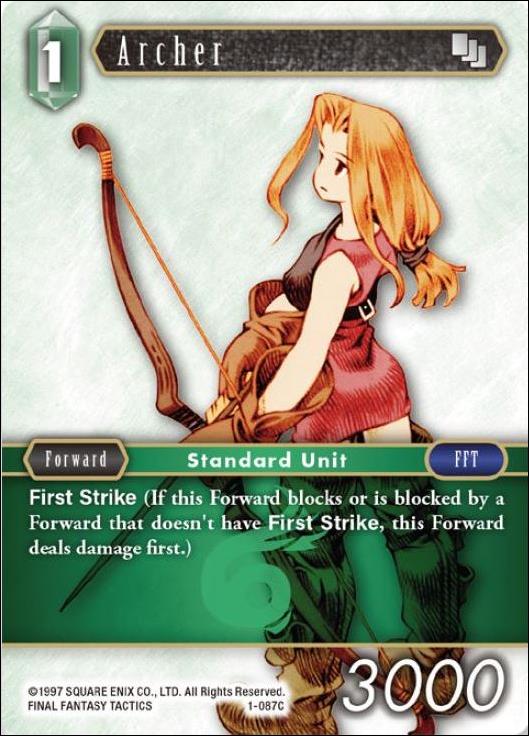 Final Fantasy Trading Card Game: Opus I (Base Set) card 087C Archer