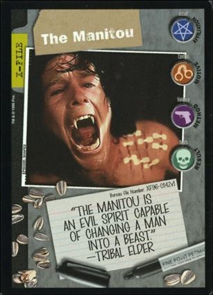 X-Files: Premiere Edition (Base Set) card XF96-0142v1 The Manitou