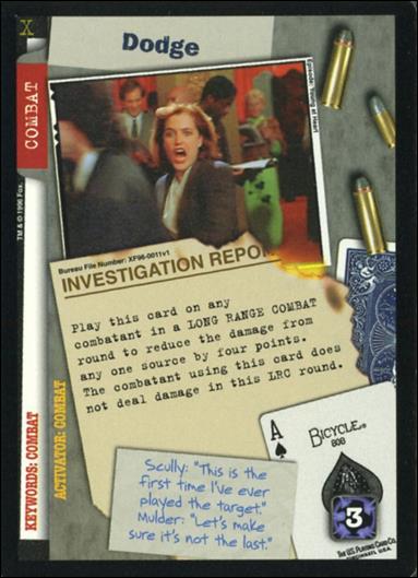 X-Files: Premiere Edition (Base Set) card XF96-0011v1 Dodge