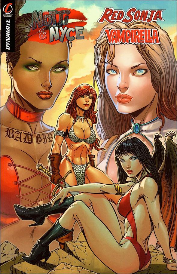 Notti & Nyce Red Sonja Vampirella issue nn Marat Mychaels Cover