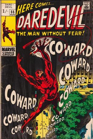 Daredevil (1964) issue 55-B UK Price Cover