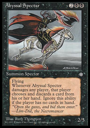 Magic the Gathering: Ice Age (Base Set) card 113 Abyssal Specter