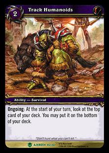 World of Warcraft: Heroes of Azeroth (Base Set) card 46 Track Humanoids