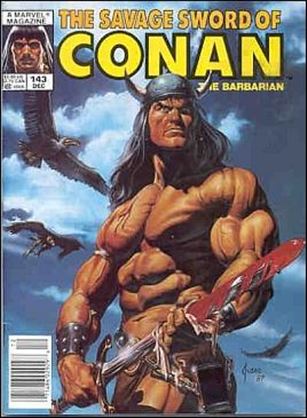 Savage Sword of Conan the Barbarian (Base Set) card 49 Cover Issue #143