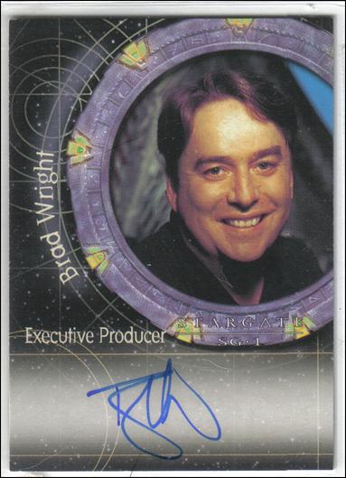 Stargate SG-1: Season 6 (Autograph Subset) card A40 Brad Wright Executive Producer (Limited)