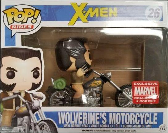 POP! Rides figure 26 Wolverine's Motorcycle Marvel Collector Corps