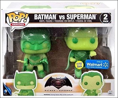 Pop! Heroes Multi-Packs figure nn2-C Batman vs. Superman (GITD)