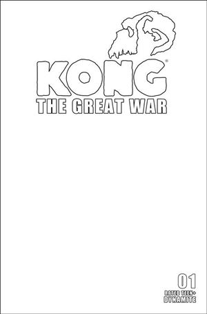 Kong: The Great War issue 1-D Blank Authentix Cover