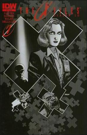 X-Files: Season 10 issue 1-L Dave Johnson Greyscale Cover (4th Printing)