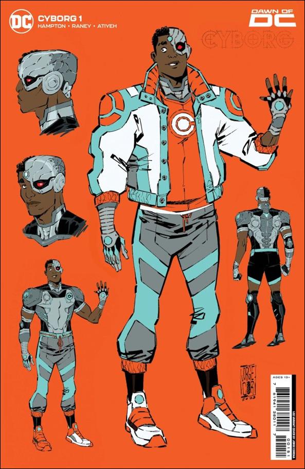 Cyborg (2023) issue 1-E Jorge Corona 1:50 Design Cardstock Cover