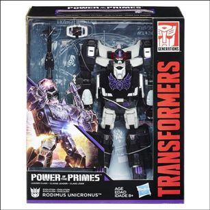 Transformers: Power of the Primes (Leader Class) figure 3 Evolution Rodimus Unicronus (w/ Nemesis Hot Rod)