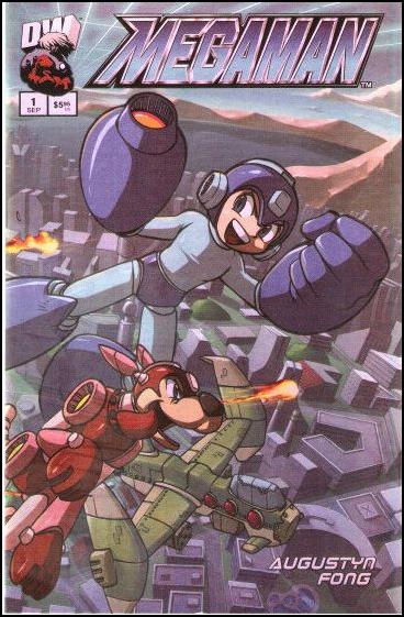 Megaman issue 1-C Holofoil Wraparound Cover