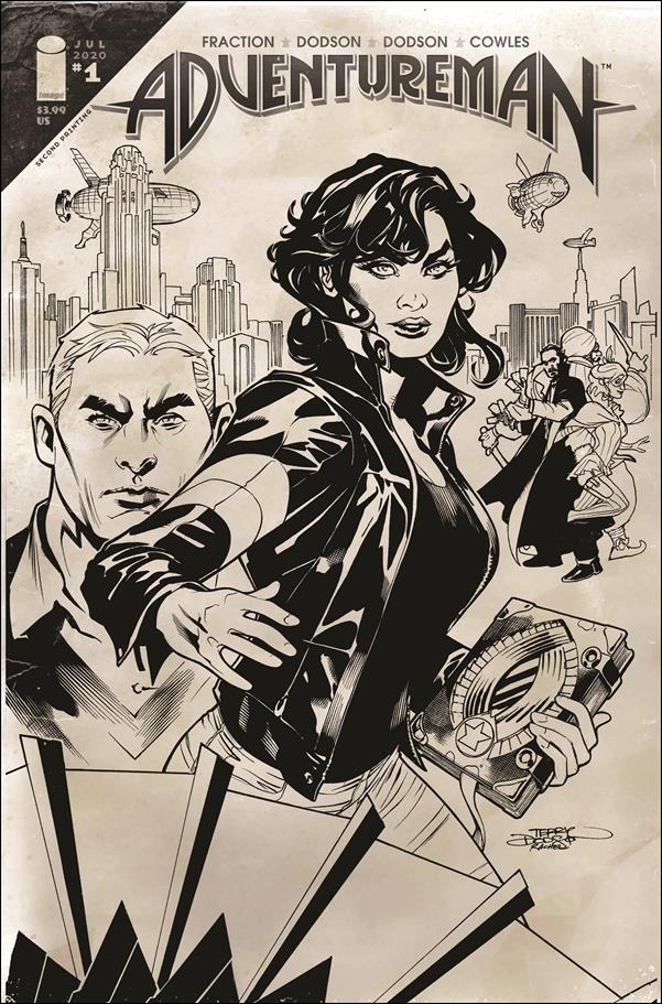 Adventureman issue 1-B Black & White Cover (2nd Printing)