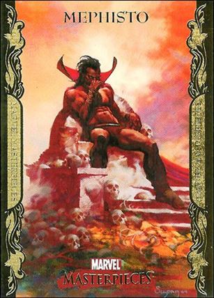 2007 Marvel Masterpieces (Parallel Gold Border Base Set) card 56 Mephisto