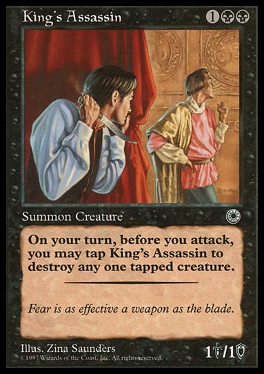 Magic the Gathering: Portal (Base Set) card 98 King's Assassin