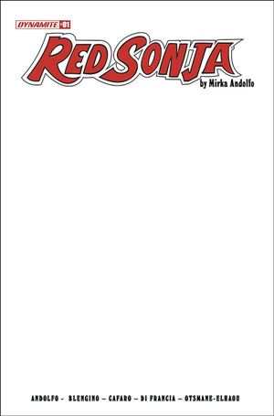 Red Sonja (2021) issue 1-F Blank Authentix Cover