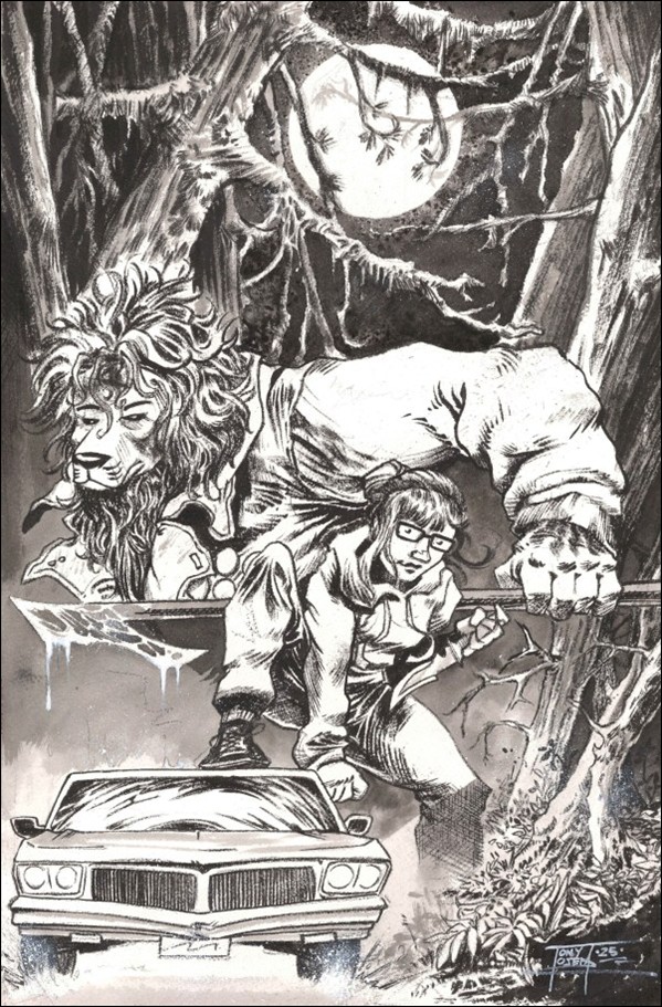 Slasher's Apprentice issue 1-D Retailer Exclusive B&W Anthony Ojeda Cover