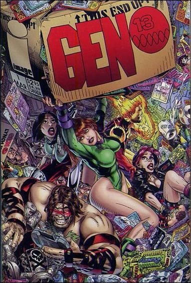 Gen13 (1995) issue 1-F Michael Golden "Gen 13 Goes Madison Ave." Cover