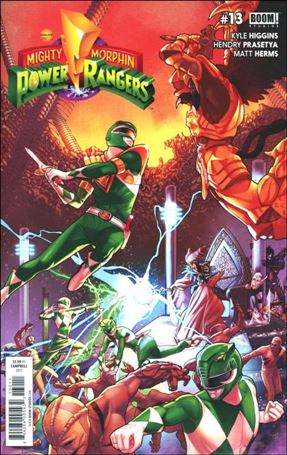 Mighty Morphin Power Rangers issue 13 Jamal Campbell Cover