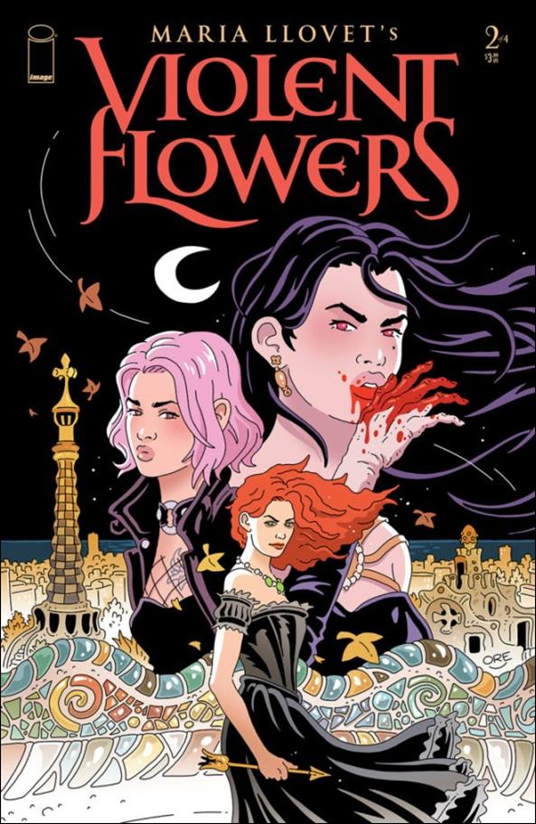 Violent Flowers (2024) issue 2-D Jesús Orellana Cover