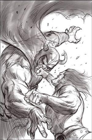 Thundercats (2024) issue 14-S Lucio Parrillo B&W 1:20 Virgin Cardstock Cover
