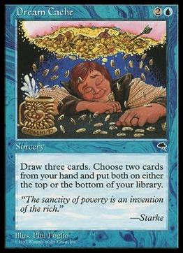 Magic the Gathering: Tempest (Base Set) card 59 Dream Cache
