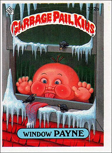 Garbage Pail Kids: Series 09 (Base Set) card 372b Window Payne