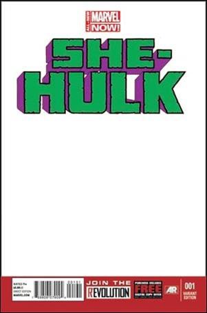 She-Hulk (2014) issue 1-E Blank/Sketch Cover