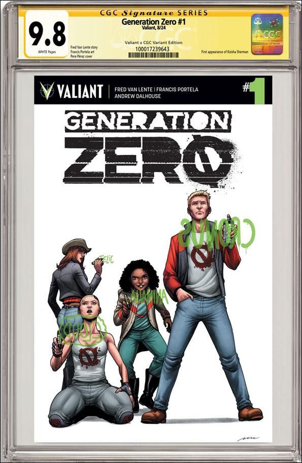 Generation Zero issue 1-C Pere Perez Valiant x CGC Replica Cover
