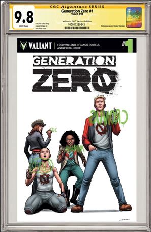 Generation Zero issue 1-C Pere Perez Valiant x CGC Replica Cover