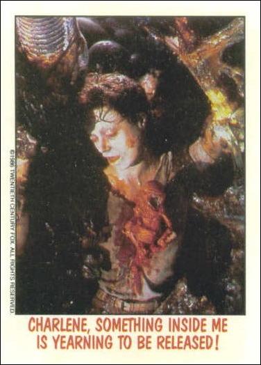 Fright Flicks (Base Set) card 62 "Charlene, something inside me is yearning..."