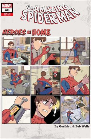 Amazing Spider-Man (2018) issue 48-C Gurihiru Heroes at Home Cover
