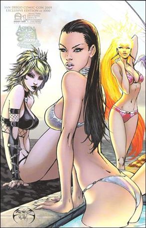 Aspen Splash: 2009 Swimsuit Spectacular issue 1-B Michael Turner San Diego Comic-Con Cover 1/1000