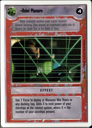 Star Wars: Premiere Unlimited (Base Set) card 218 Rebel Planners