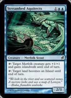 Magic the Gathering: Lorwyn (Base Set) card 91 Streambed Aquitects