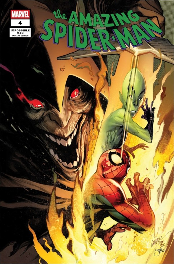 Amazing Spider-Man (2025) issue 4-D Pepe Larraz Impossible Man Pop-Up Cover
