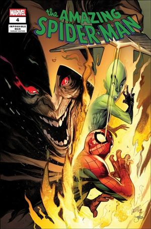 Amazing Spider-Man (2025) issue 4-D Pepe Larraz Impossible Man Pop-Up Cover