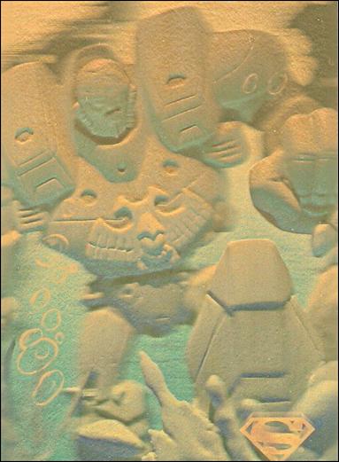 Superman Holo Series (Gold Hologram Parallel Base Set) card 40 Comeback Trail 