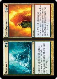 Magic the Gathering: Dissension (Base Set) card 155 Research//Development