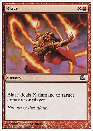 Magic the Gathering: 8th Edition (Base Set) card 177 Blaze