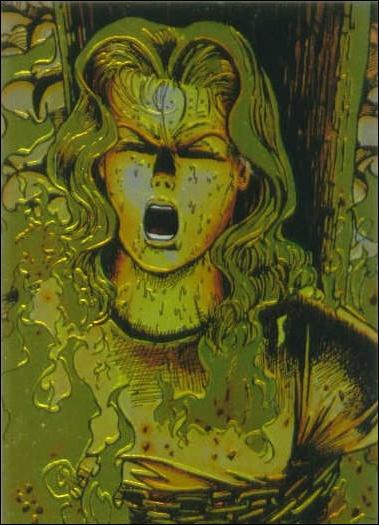 Lady Death All Chromium (Base Set) card 14 Burn Witch, Burn!