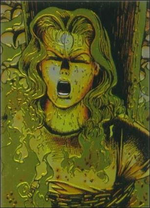 Lady Death All Chromium (Base Set) card 14 Burn Witch, Burn!