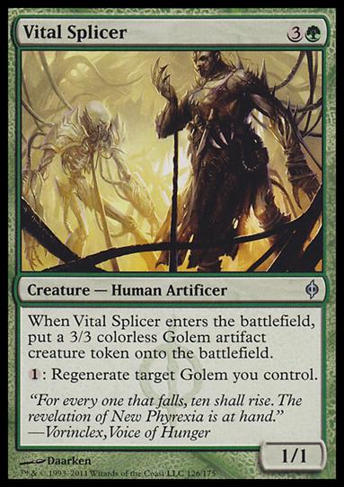 Magic the Gathering: New Phyrexia card 126 Vital Splicer